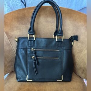 Great American Leather Works Black Leather Purse